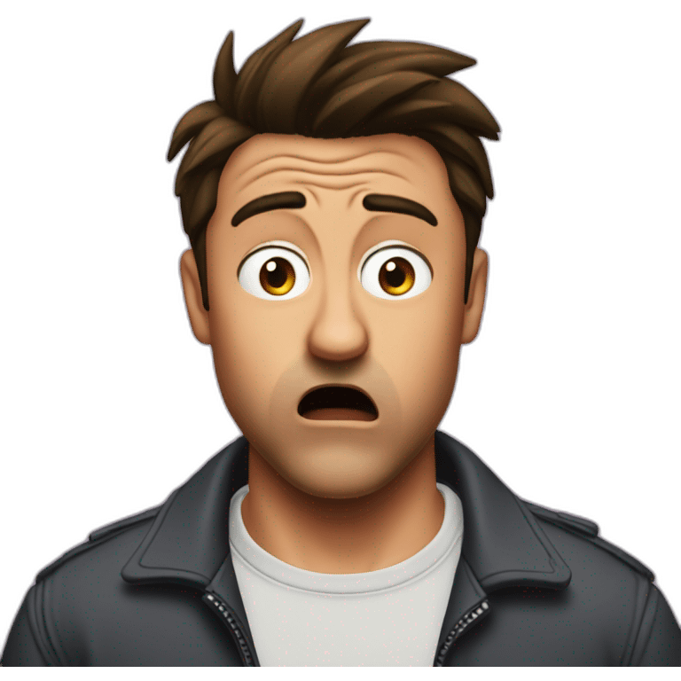 shocked face joey tribbiani emoji