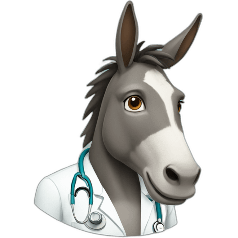 Doctor donkey emoji