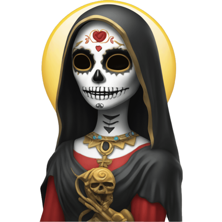 The statue of Santa Muerta, Goddess of Death. emoji