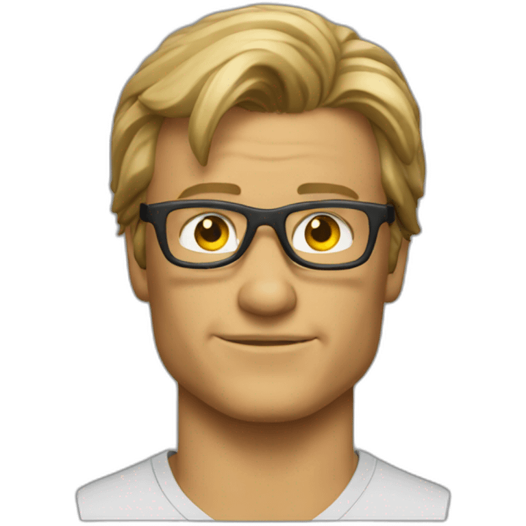 MacGyver à lunettes emoji