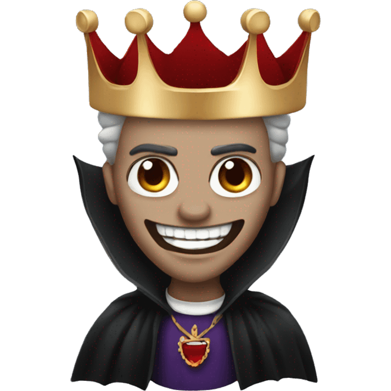 Vampire with crown emoji