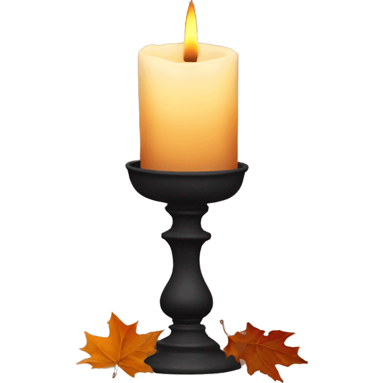 fall candle emoji