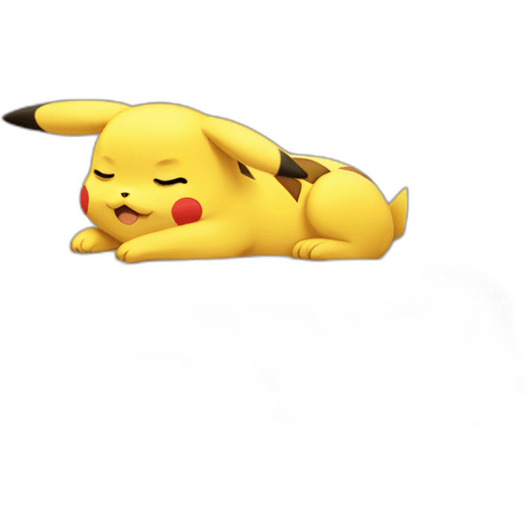 pikachu sleeping emoji