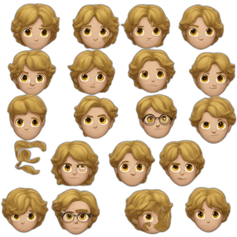 Golden Harry Potter Modern Style emoji