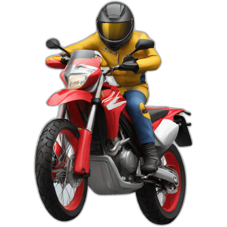 Chute moto emoji