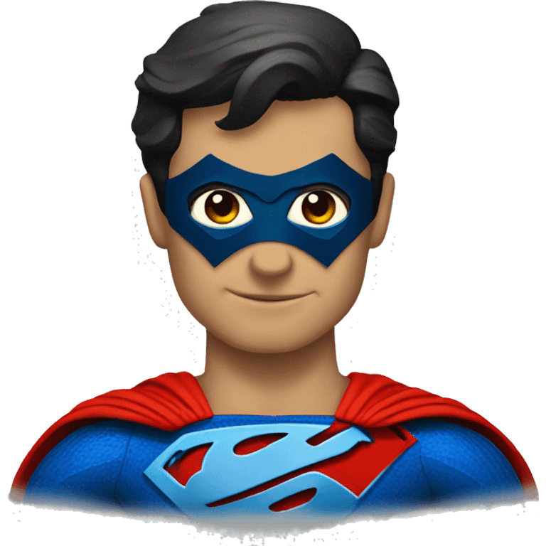 Superman wearing batman mask  emoji