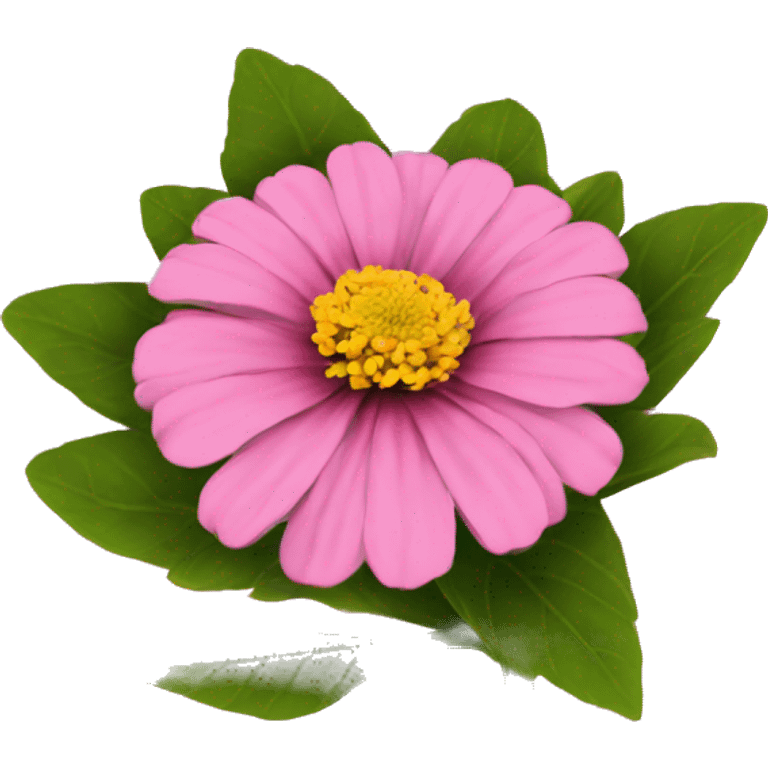 zinnia flower pink emoji