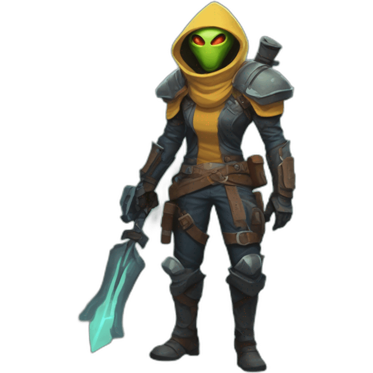 alien Bounty Hunter roguelike rpg style inspired by slay the spire emoji