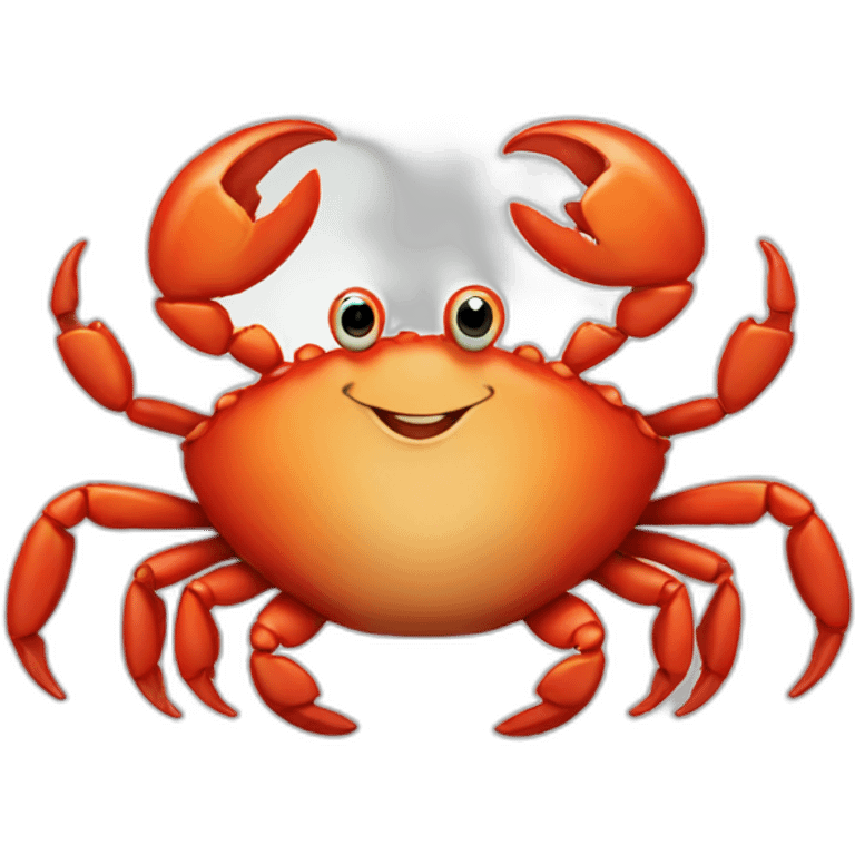 Happy crab emoji