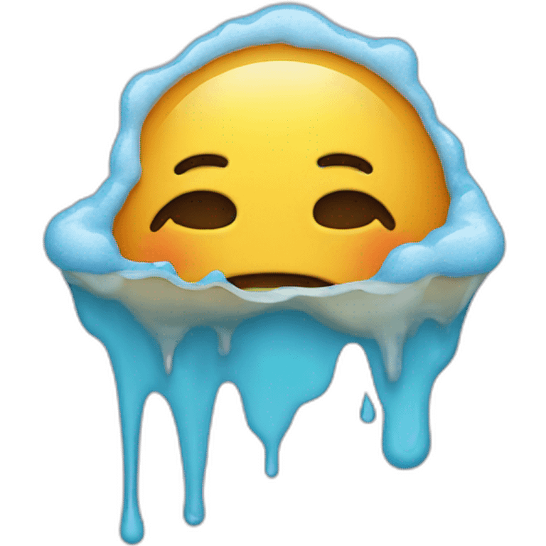 melting face emoji