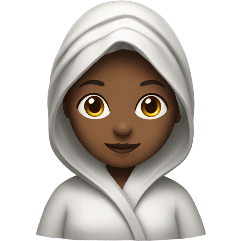 A girl in a robe  emoji