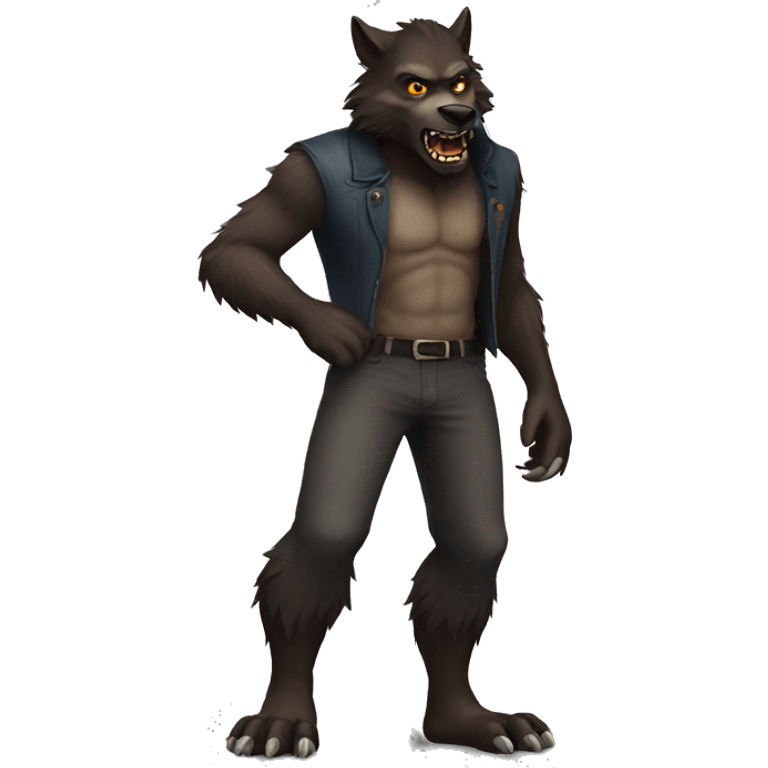 Full body werewolf emoji