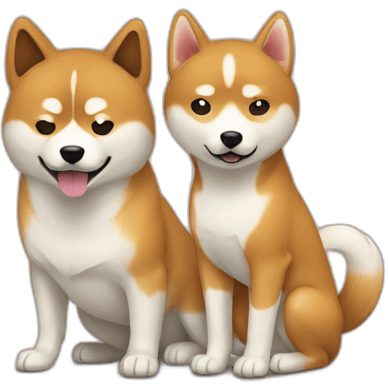 fujiyama and shiba dog emoji