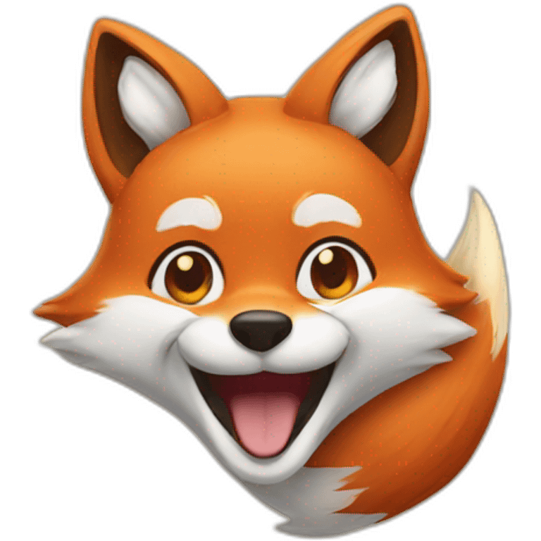 fox smile emoji