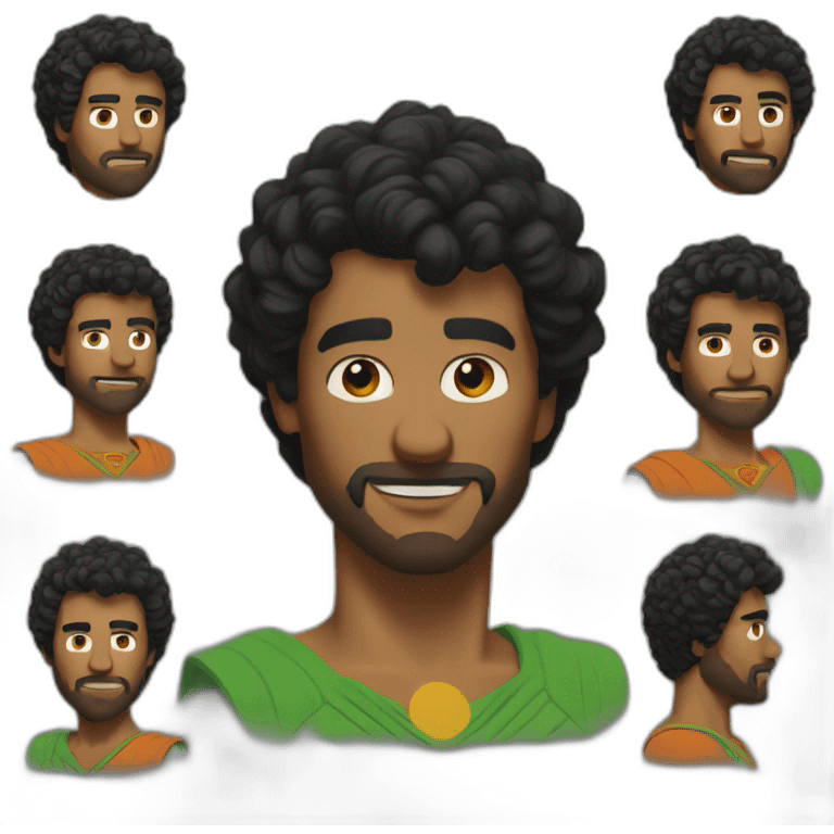 shaggy mixed with superman emoji