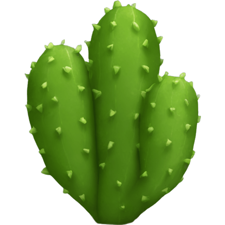 single flat Nopal without pot emoji