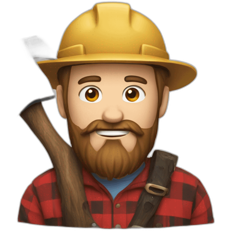 lumberjack with beard and axe emoji