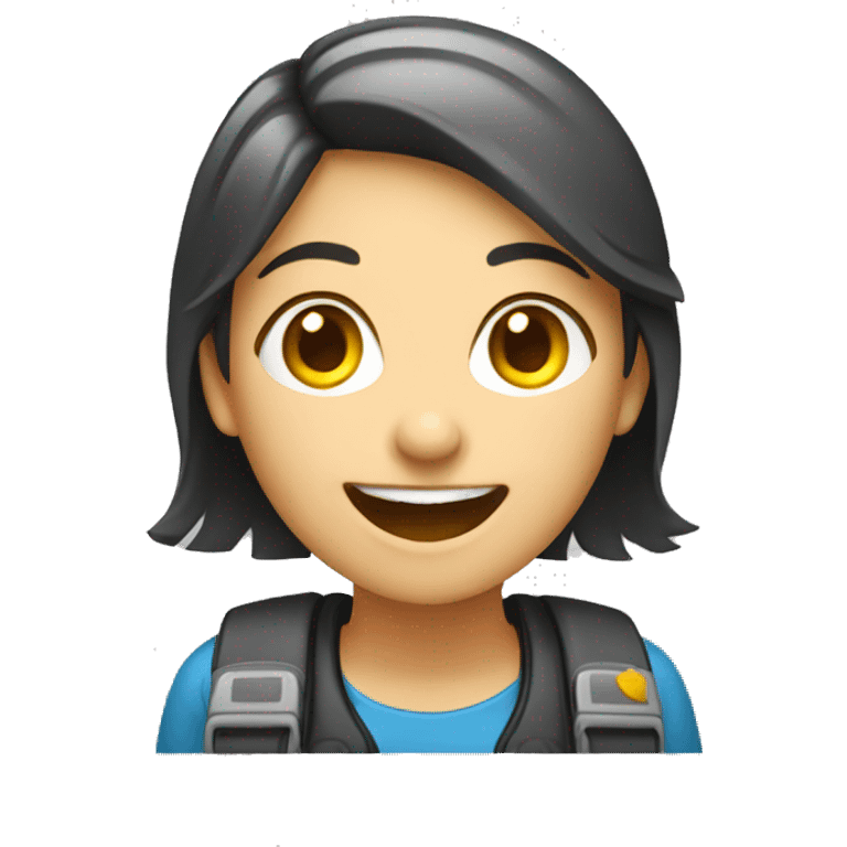 excited techician female emoji