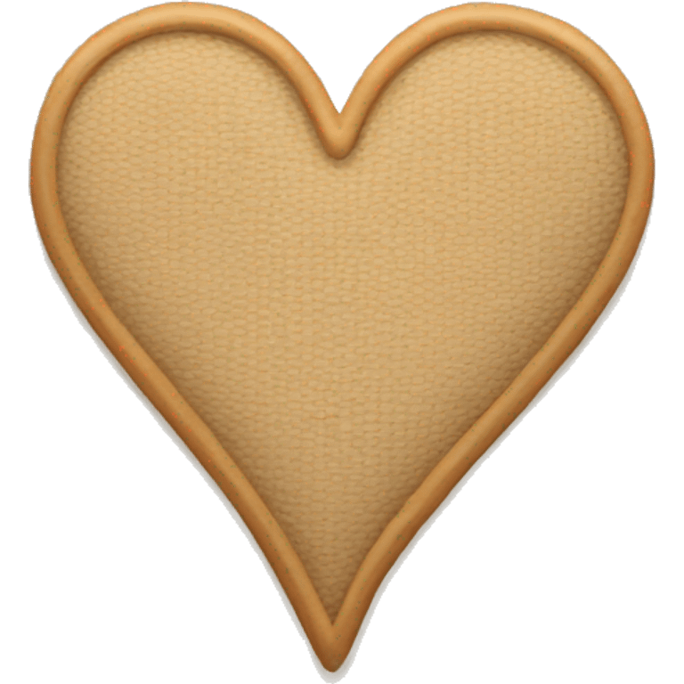 Beige heart  emoji