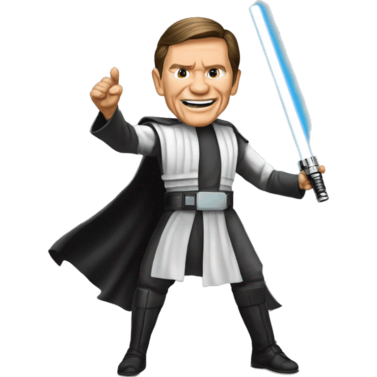 Kenneth Copeland with light saber emoji