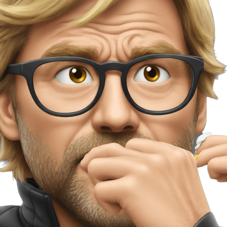 Klopp biting nails emoji