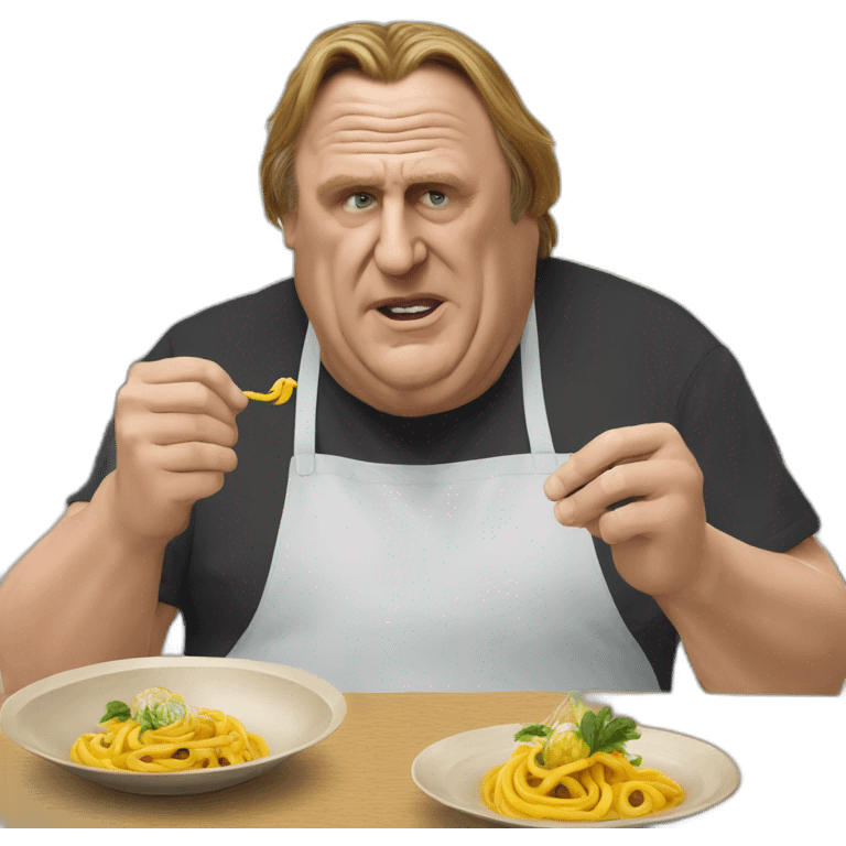 depardieu qui mange une meduse emoji