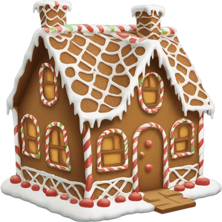 Gingerbread house emoji