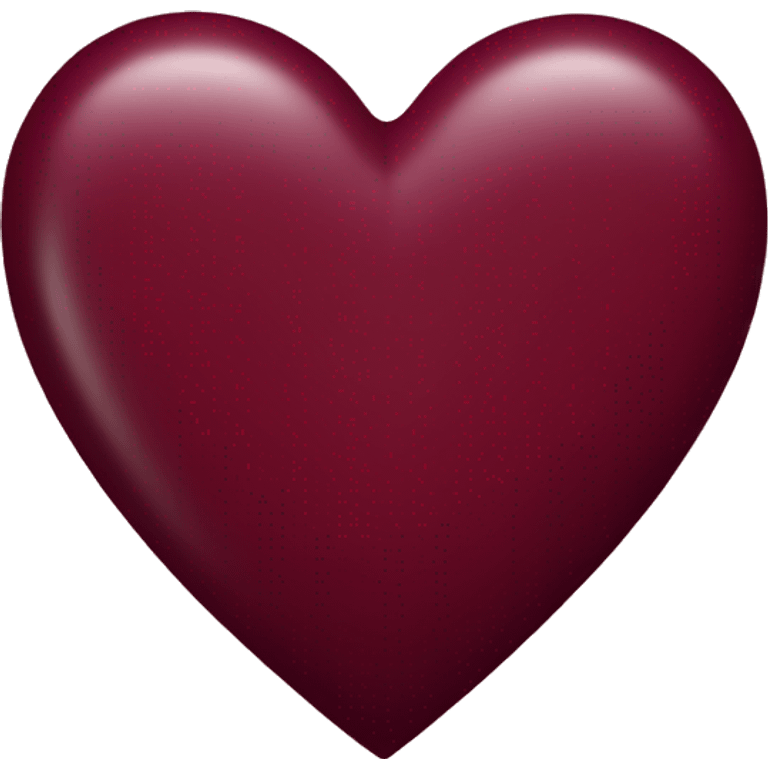 burgundy heart emoji