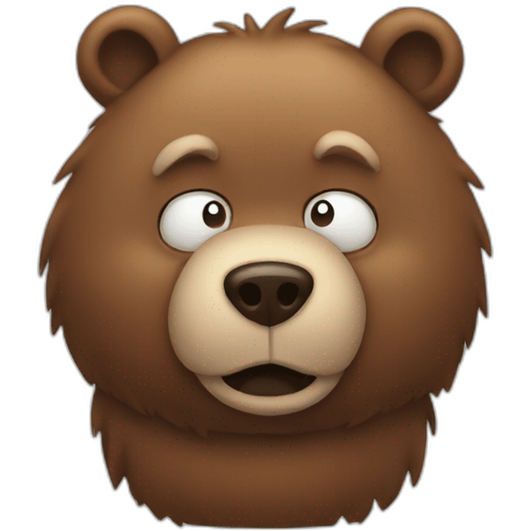 bear who fart hard emoji