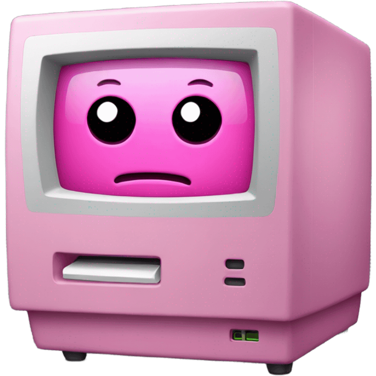 intensive pink color macintosh computer emoji