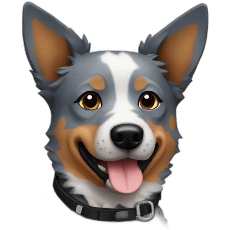 Blue heeler dog emoji