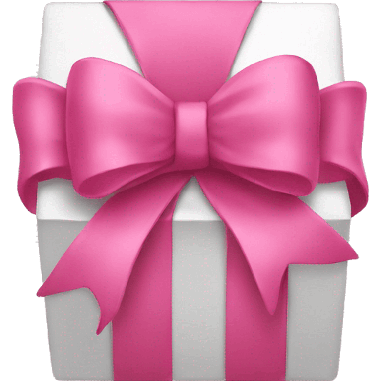 Pink bow with box emoji