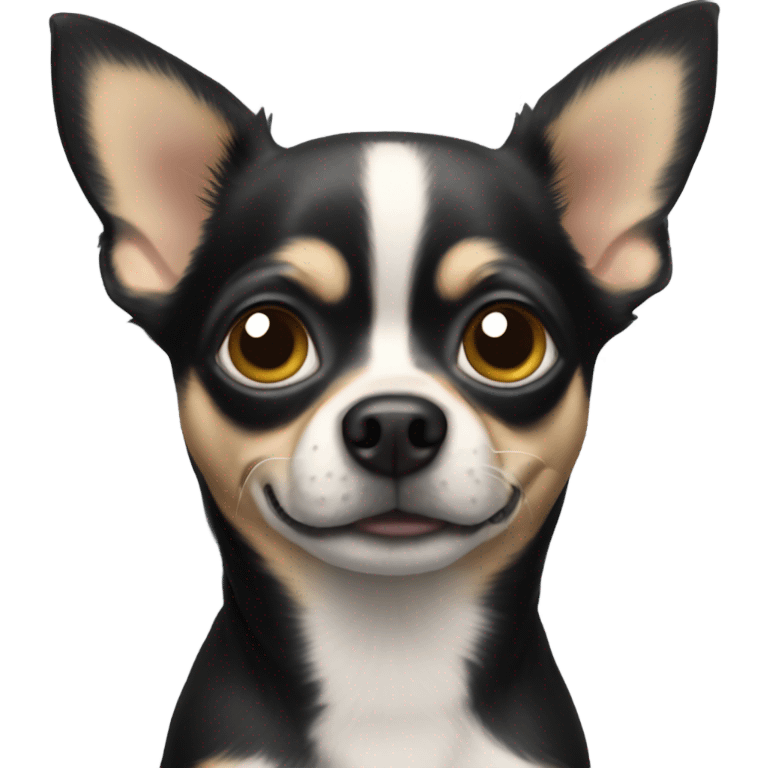 chihuahua noir qui pleure emoji