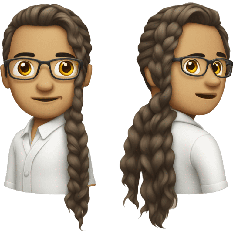 computer nerd filipino hair split in half emoji