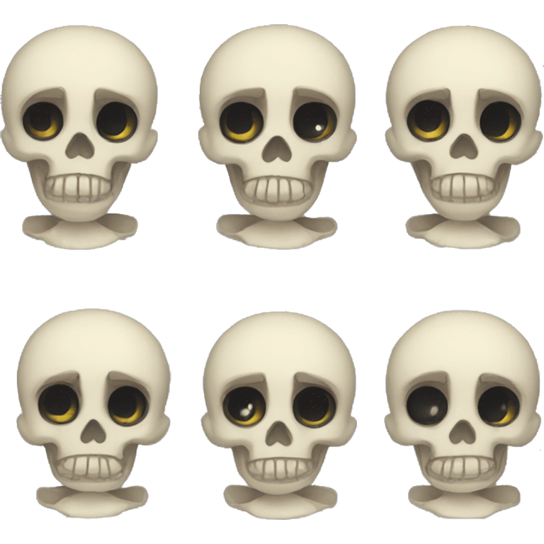 skeleton sad emoji