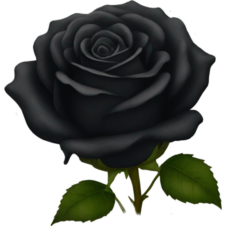 Black rose  emoji