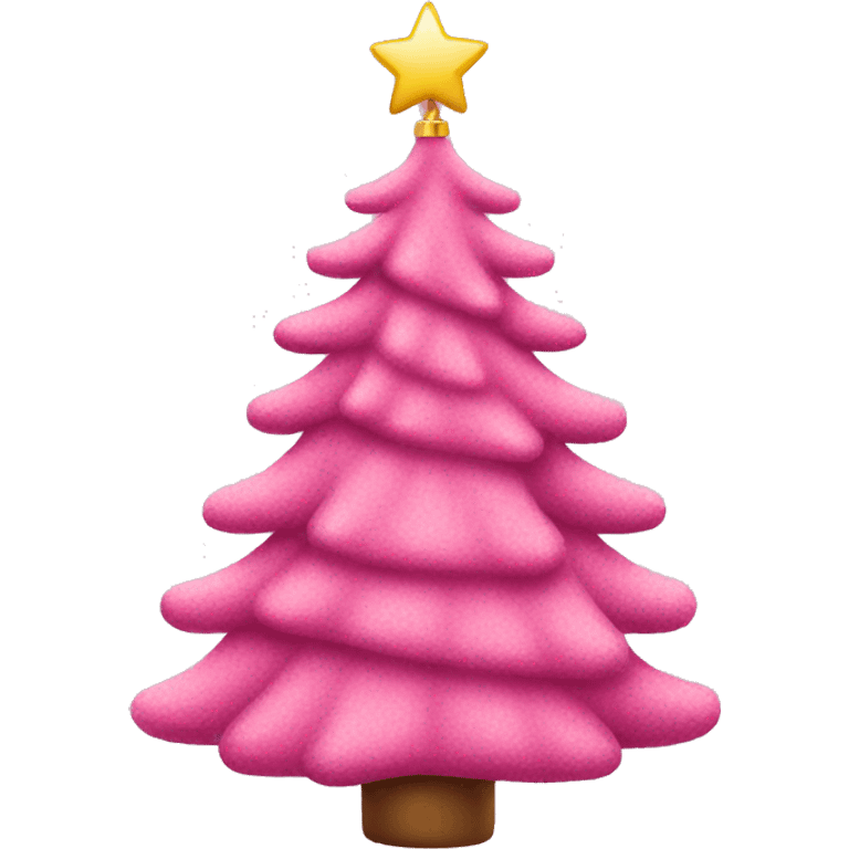 pink christmas tree emoji