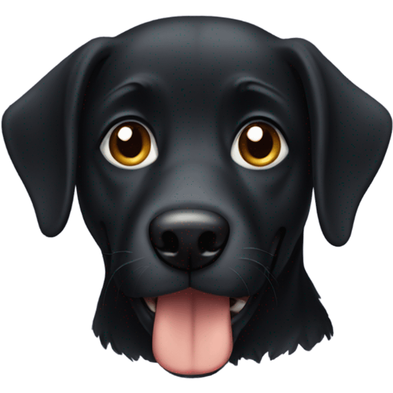 Black dog emoji