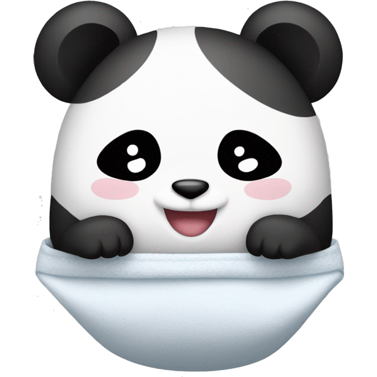 panda in a nappy emoji