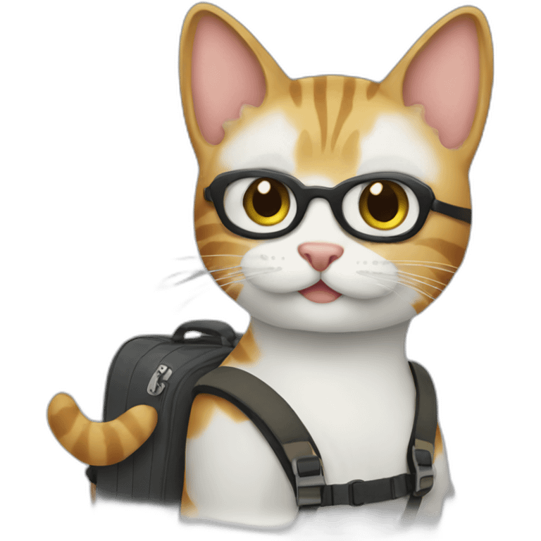 cat traveler emoji