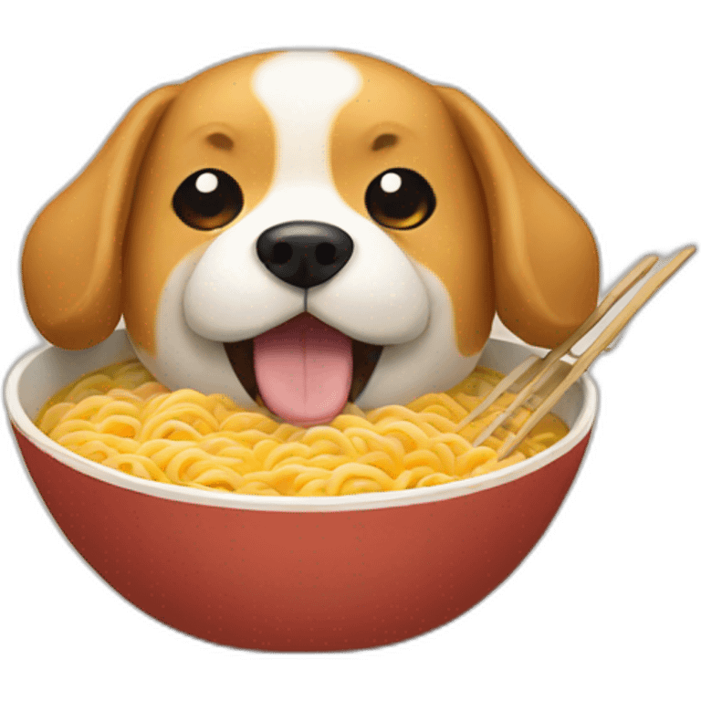 ramen dog emoji