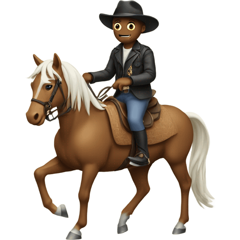 spider riding a horse emoji