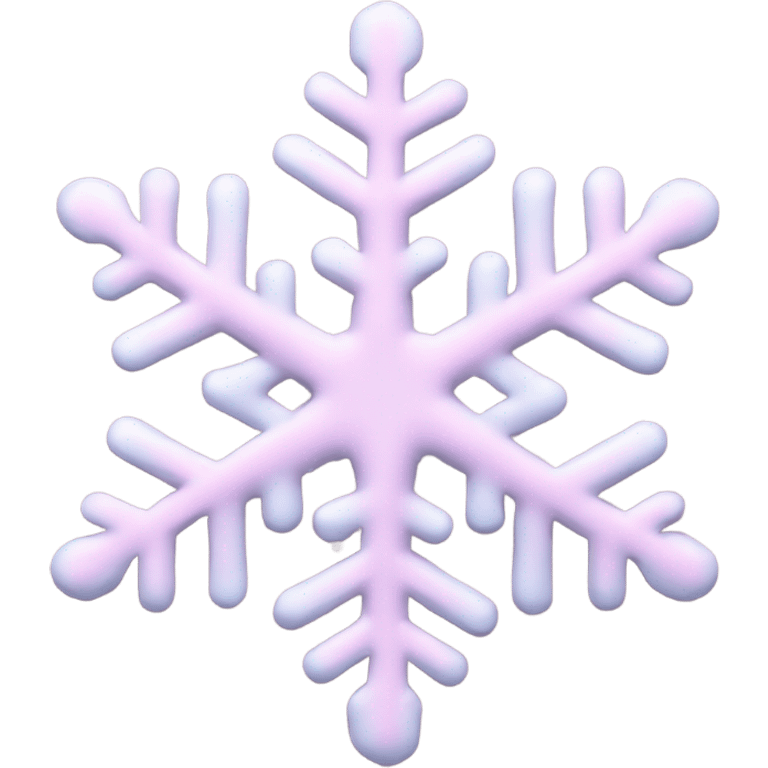 pastel pink snowflake  emoji