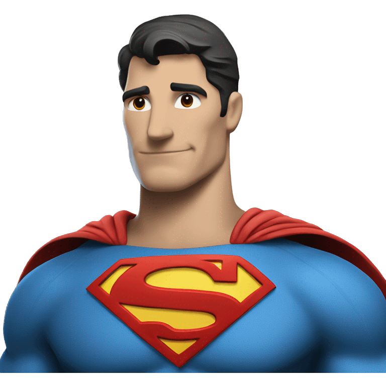 superman with "A" symbol logo emoji