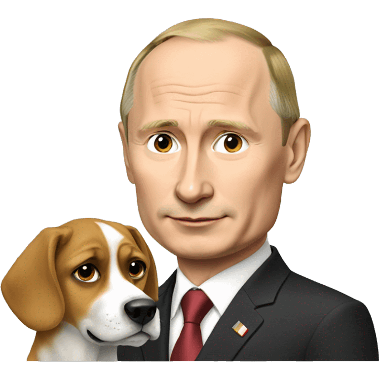 Putin with a dog emoji