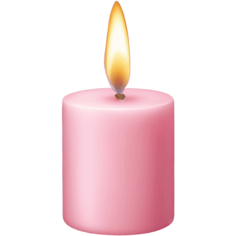 Light pink candle emoji