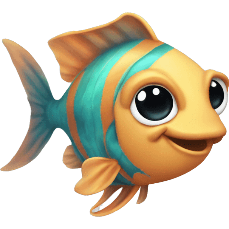 I need a image of cutie FISH mascot. Please make it. emoji