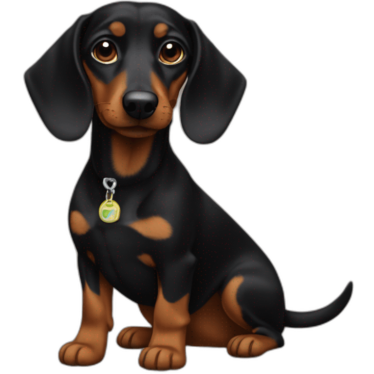 Mexican black datchshund emoji