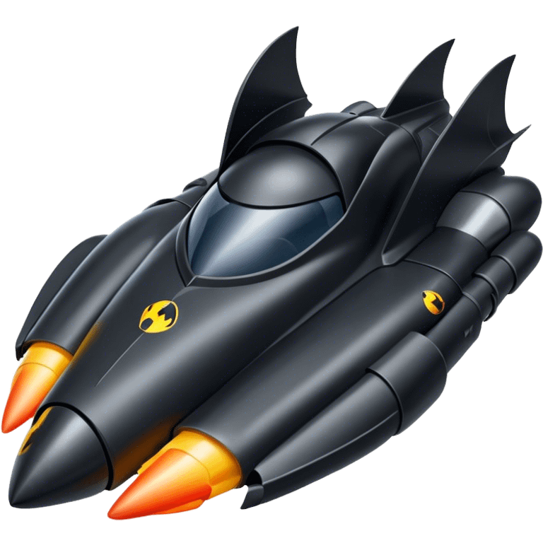 riding a rocket france boom! batmobile emoji