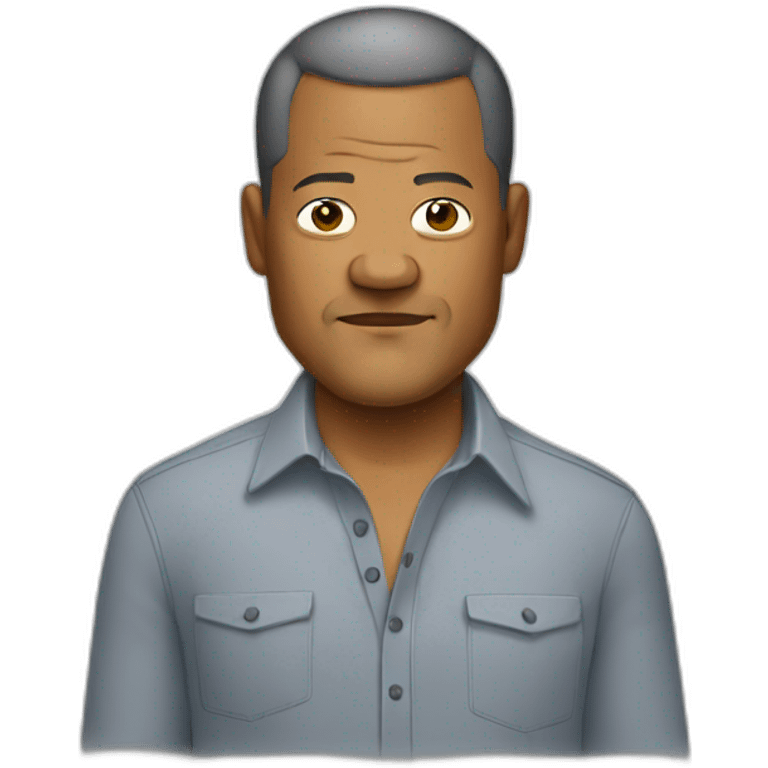 laurence-fishburne cartoon wearing shirt emoji